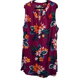 Old Navy‎ Women's Dress Size S Floral Beach Vacation Island Flowy Dollette Boho